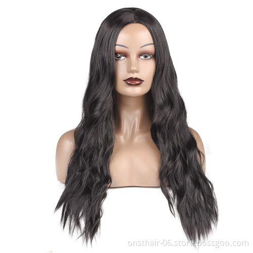 613 Loose Water Wave Wig Ombre Blonde Long Wavy Heat Resistant Synthetic Hair Weave Wigs For Women Use and Cosplay